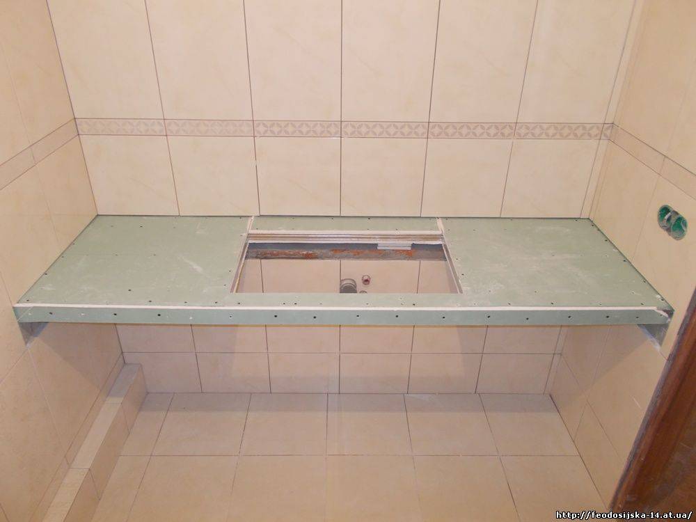 Столешница для ванной своими руками: материалы и инструменты