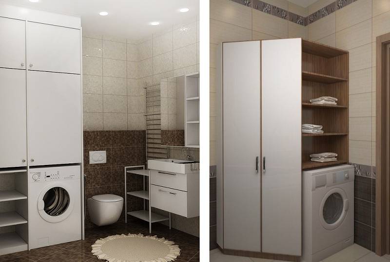 Шкаф для стиральной машины: виды шкафов для кухни и какой лучше подобрать