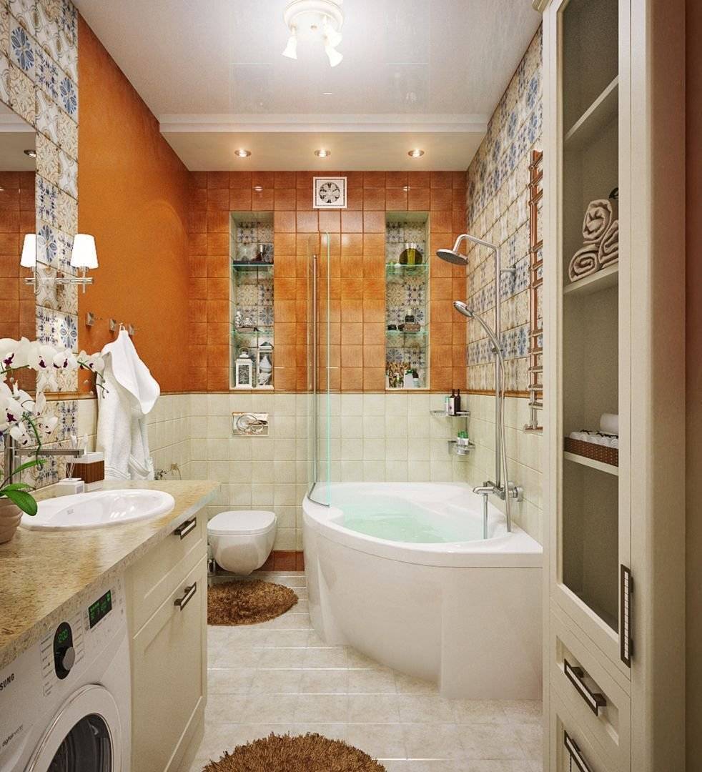Красивый дизайн ванных комнат в частных домах