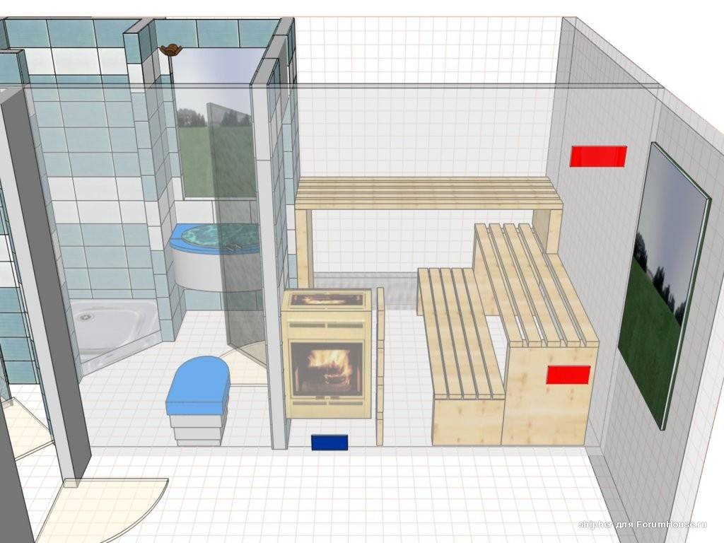 Онлайн проектировщик ванной комнаты: планировка на компьютере