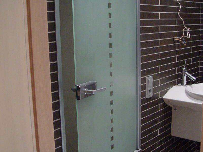 Как выбрать надёжную стеклянную дверь для ванной и туалета