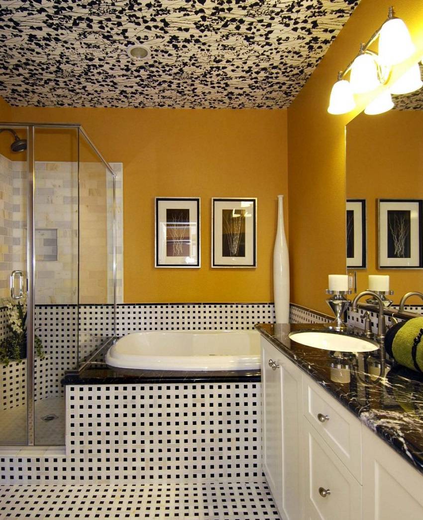 Выбор потолка для ванной комнаты — какой лучше сделать