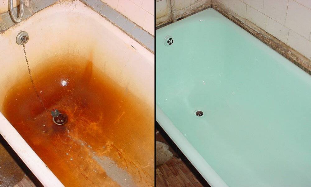 Восстановление эмали и ремонт сколов ванны или раковины