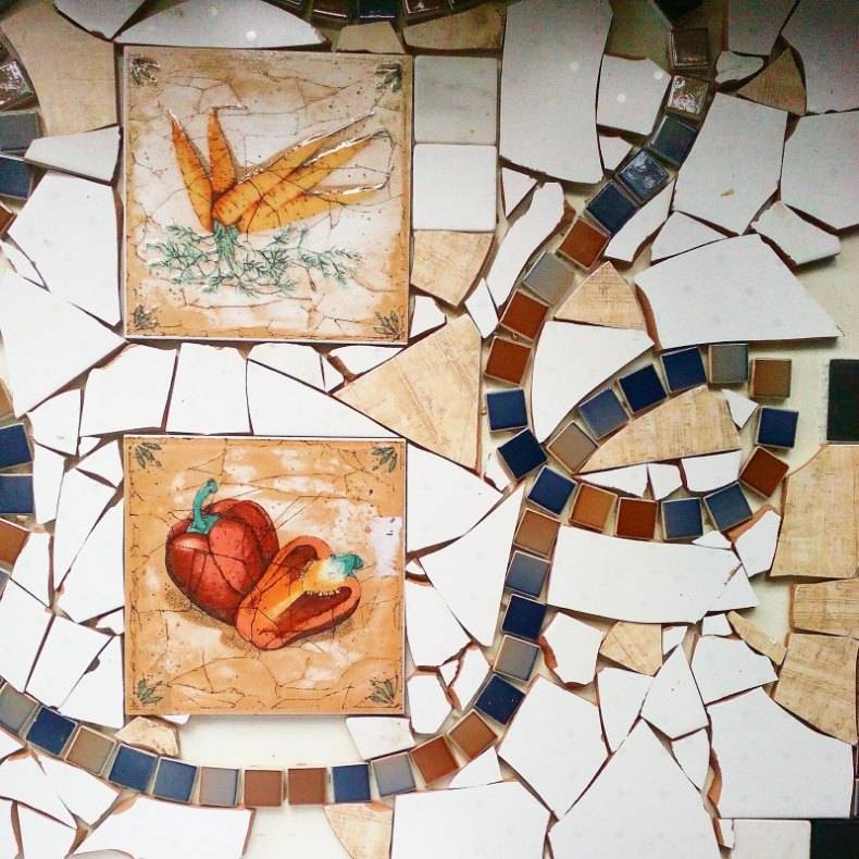 Мозаика из битой плитки своими руками: орнамент, схемы, техника + фото и видео
