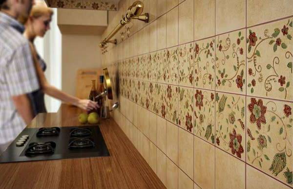 Укладка фартука на кухне из кафельной плитки своими руками: материалы и технология процесса
