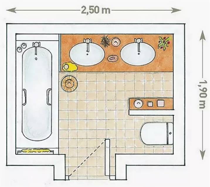 Планировка ванной комнаты, совмещенной с туалетом: 85 фото санузла в частном доме и квартире