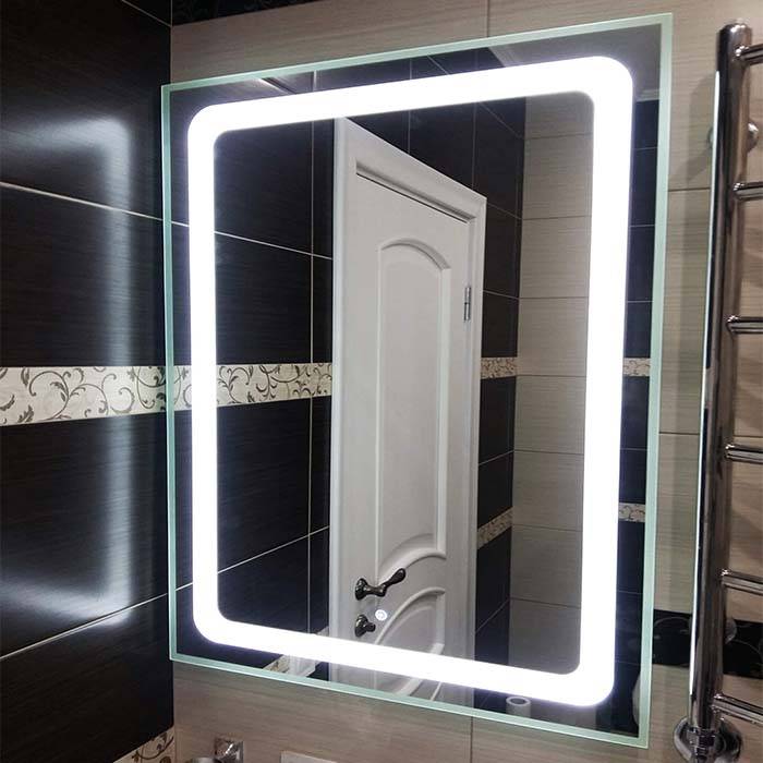 Зеркало с подсветкой: 95 фото вариантов с галогеновыми и светодиодными лампами