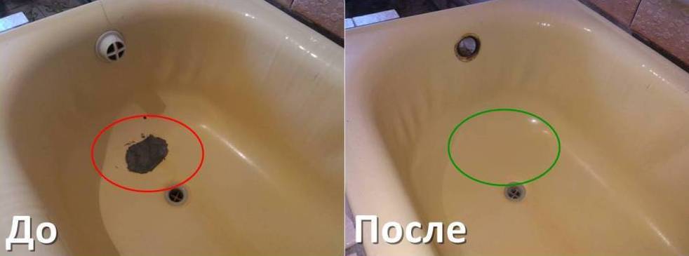 Как убрать скол эмали в ванной - ремонт и заделка царапин
