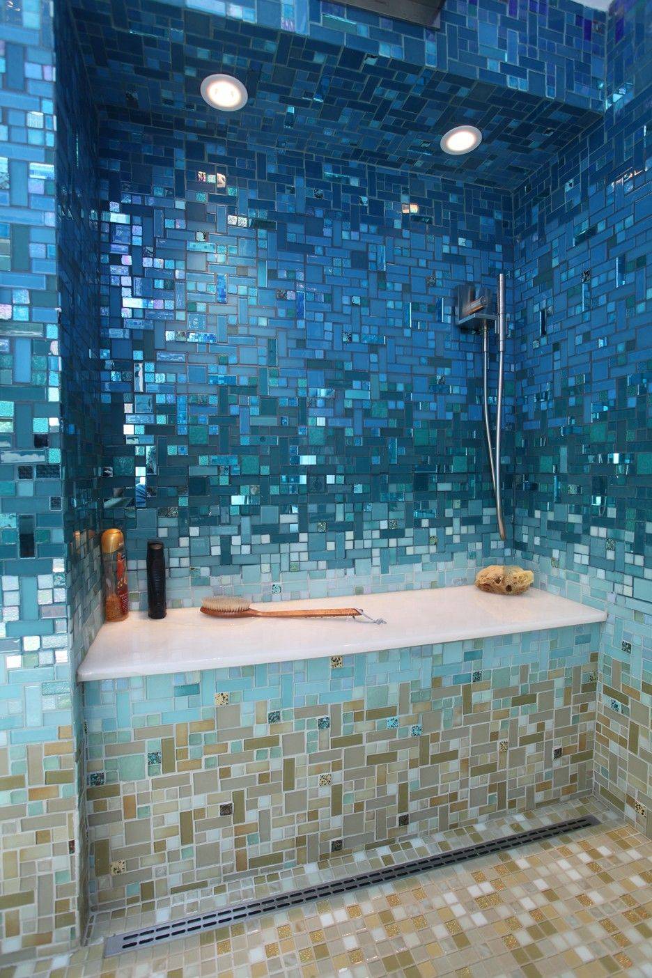 Плитка-мозаика для ванной: фото-идеи дизайна