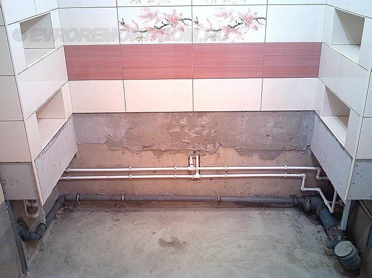 Установка ванны после укладки плитки – особенности технологии