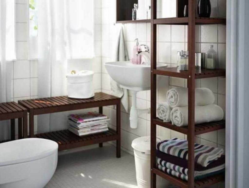 Стеллаж для ванной комнаты своими руками: 2 варианта + инструкции по изготовлению,стеллажи в ванную комнату напольный.