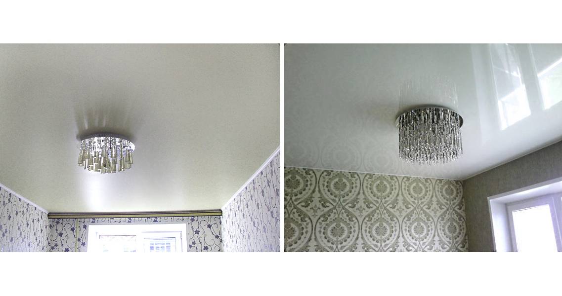 Какой натяжной потолок лучше выбрать: глянцевый, матовый или сатиновый